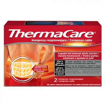 ThermaCare kompresy rozgrzewające na dolne okolice pleców i stawy biodrowe 2 sztuki