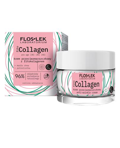 Flos-Lek fittoCollagen Krem przeciwzmarszczkowy z fitokolagenem na dzień i na noc, 50 ml, cena, opinie, skład  zdjęcie
