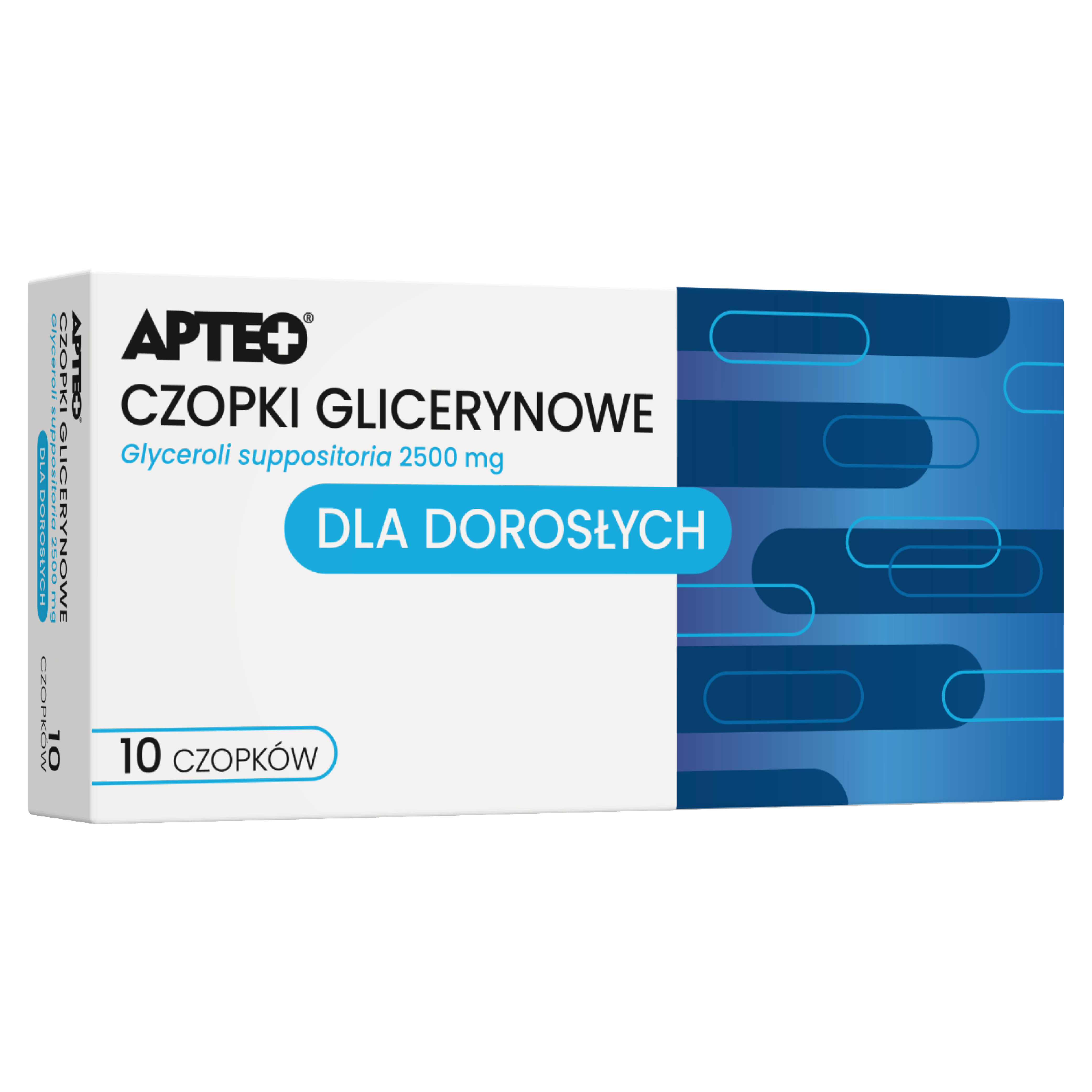 Apteo Czopki glicerynowe dla dorosłych 2500 mg, 10 sztuk zdjęcie