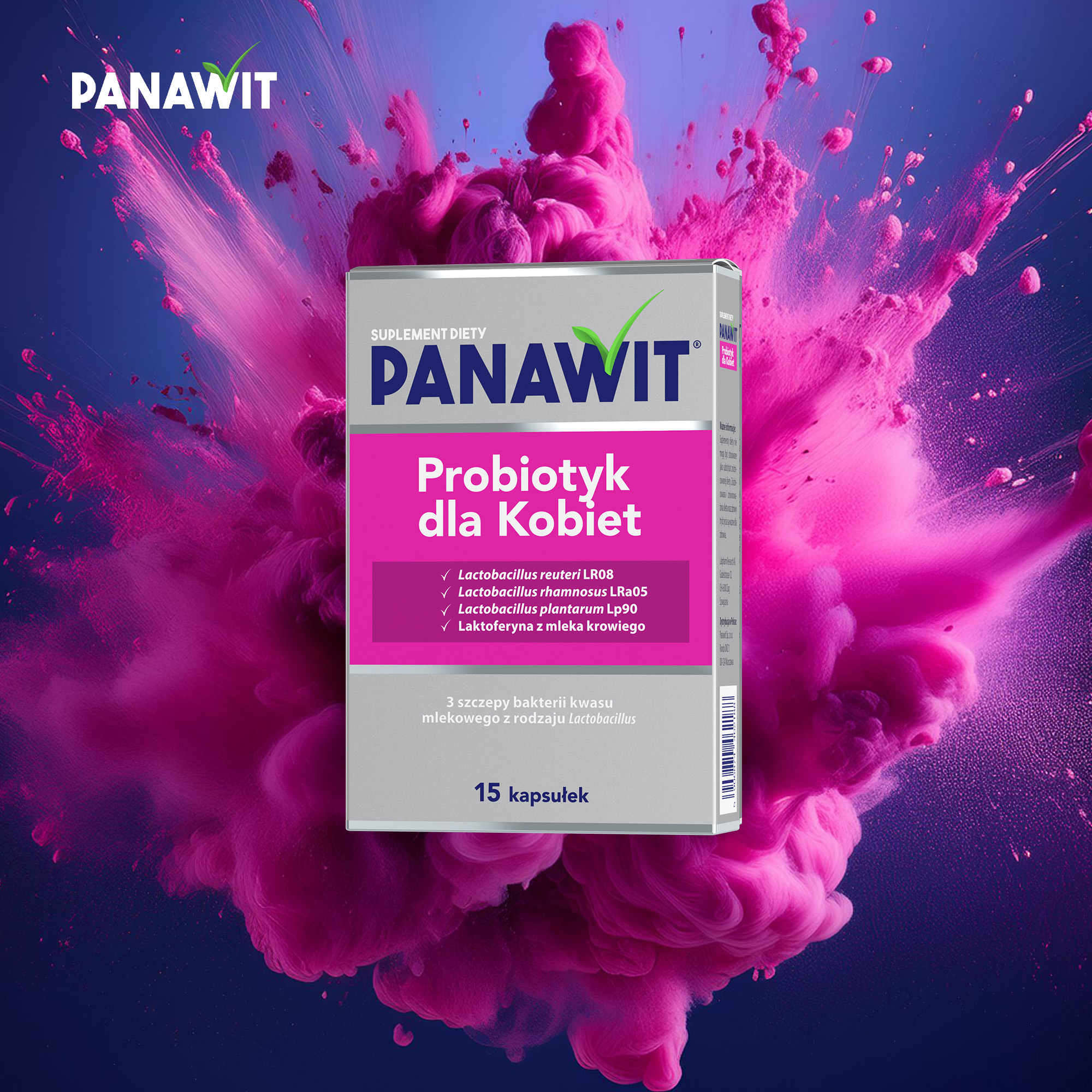 Panawit, Probiotyk dla Kobiet, kapsułki, 3 x 15 sztuk
