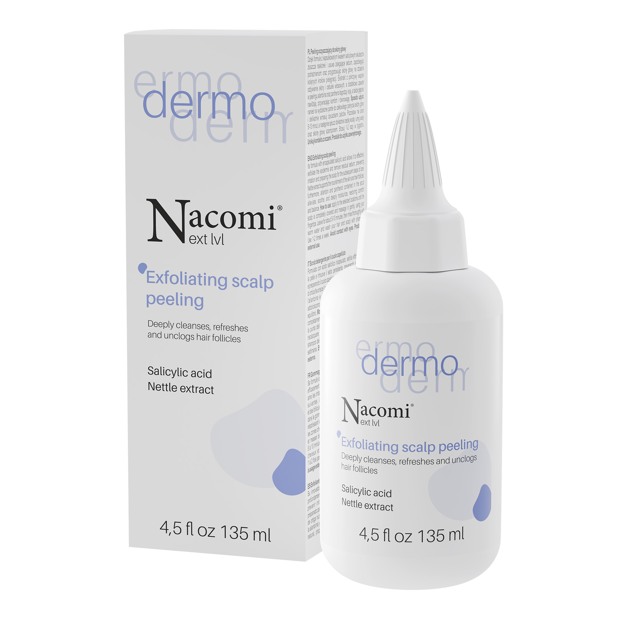Nacomi Next Level Dermo Peeling oczyszczający do skóry głowy, 135 ml zdjęcie
