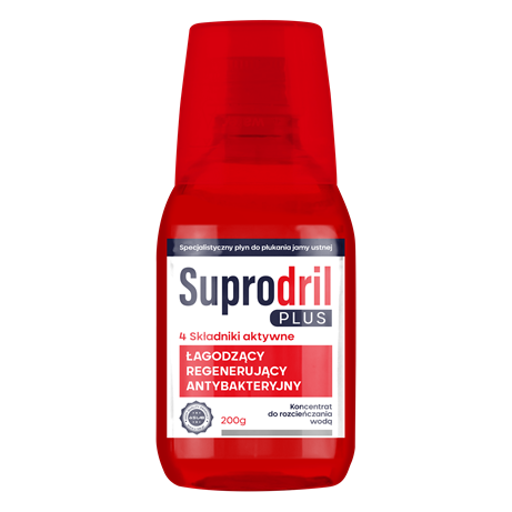 Suprodril Plus, specjalistyczny płyn do płukania jamy ustnej, 200 g zdjęcie
