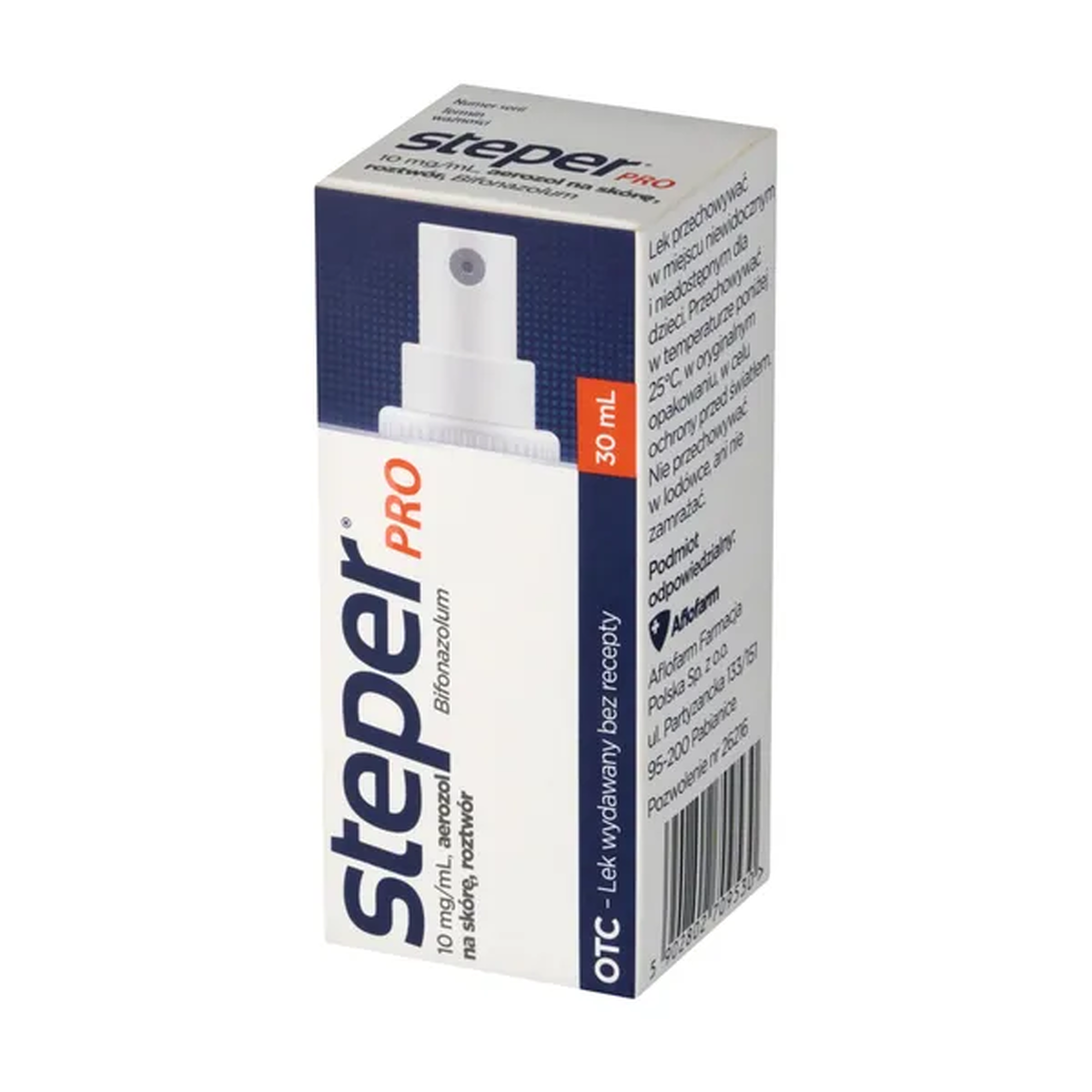 Steper pro, 10 mg/ml, aerozol na skórę, roztwór, 30 ml zdjęcie