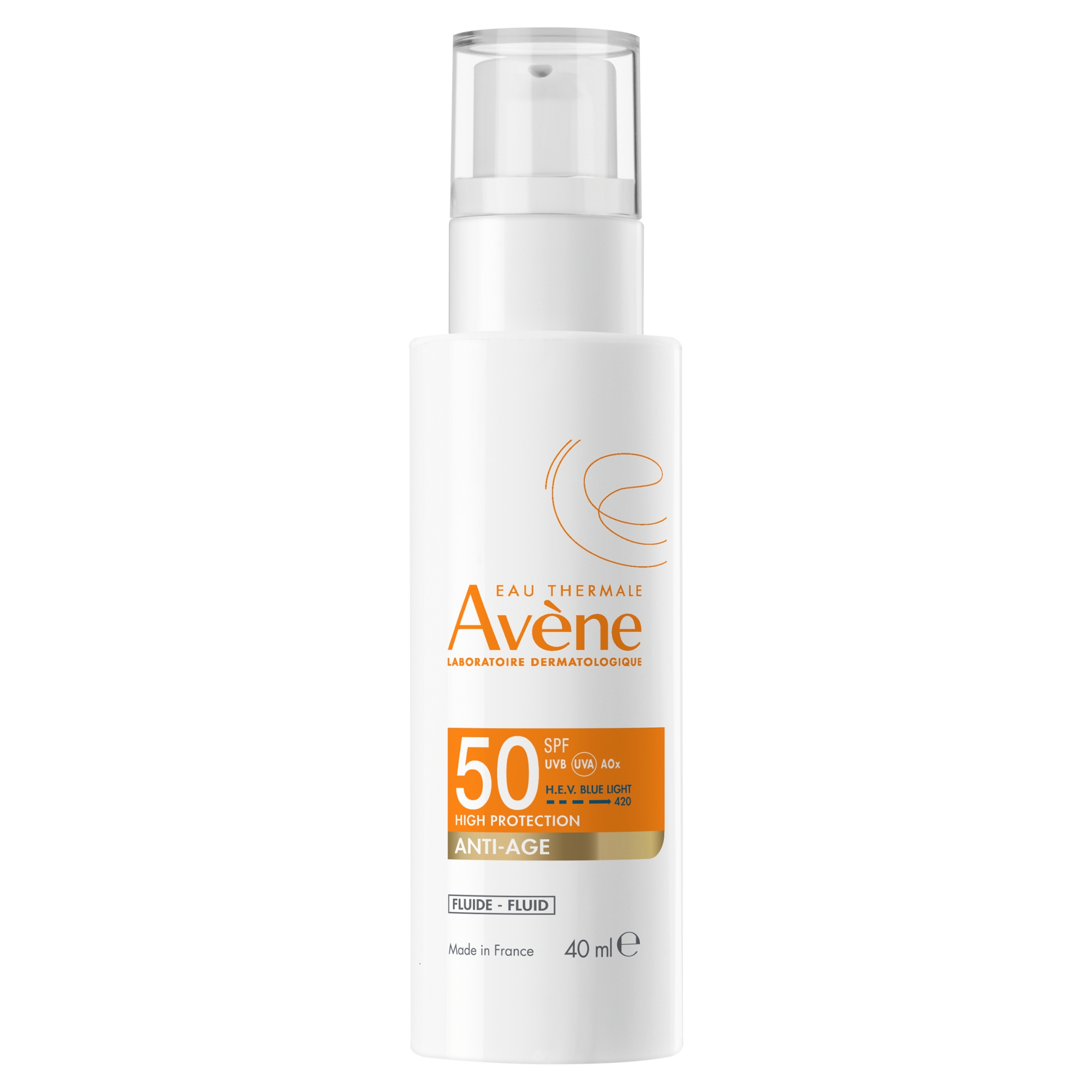Avene, Fluid anti-age wysoka ochrona SPF 50, 40 ml