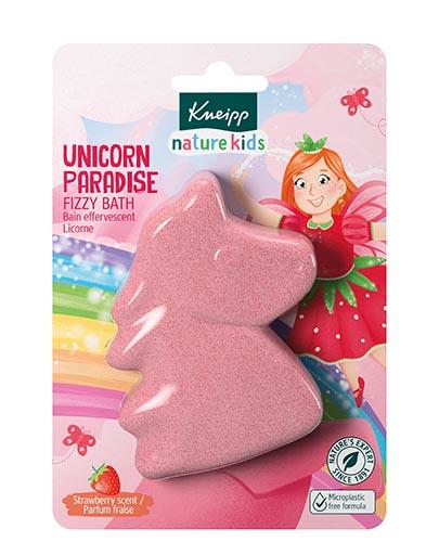Kneipp nature kids Musująca figurka do kąpieli Kraina Jednorożców, Truskawka 1 sztuka zdjęcie