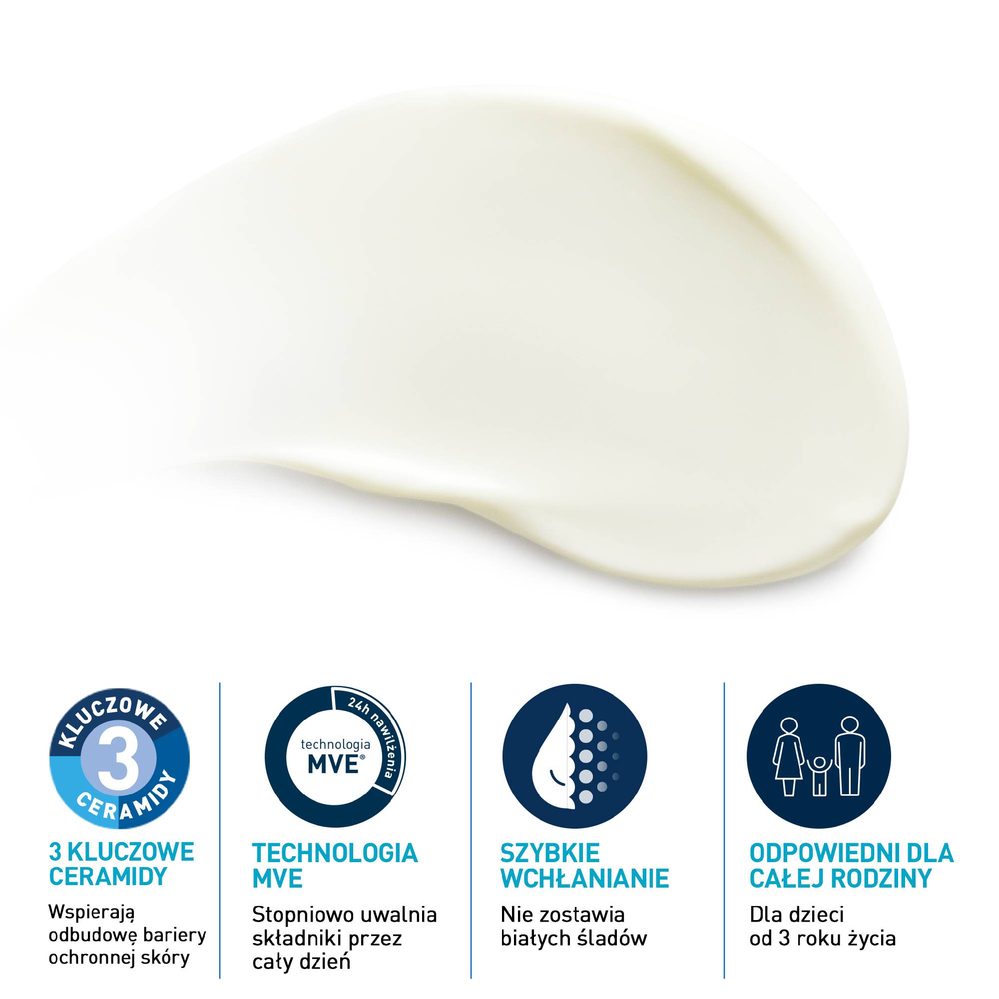 Cerave Sun, niewidoczny nawilżający balsam przeciwsłoneczny SPF 30, 177 ml