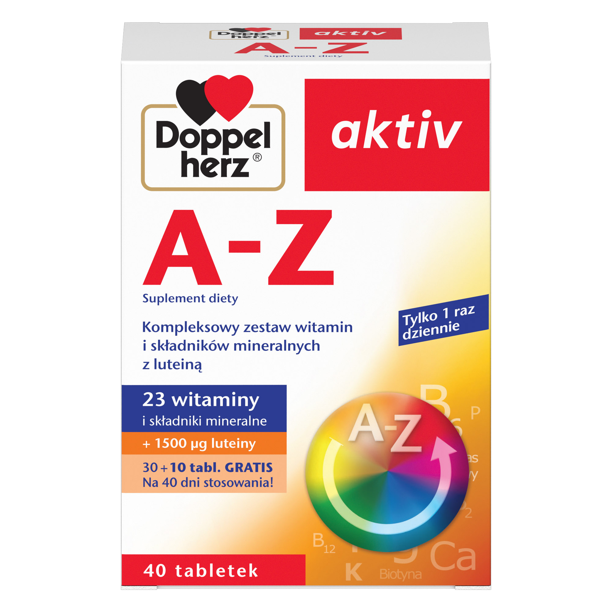 DOPPELHERZ AKTIV A-Z, 40 tabletek zdjęcie