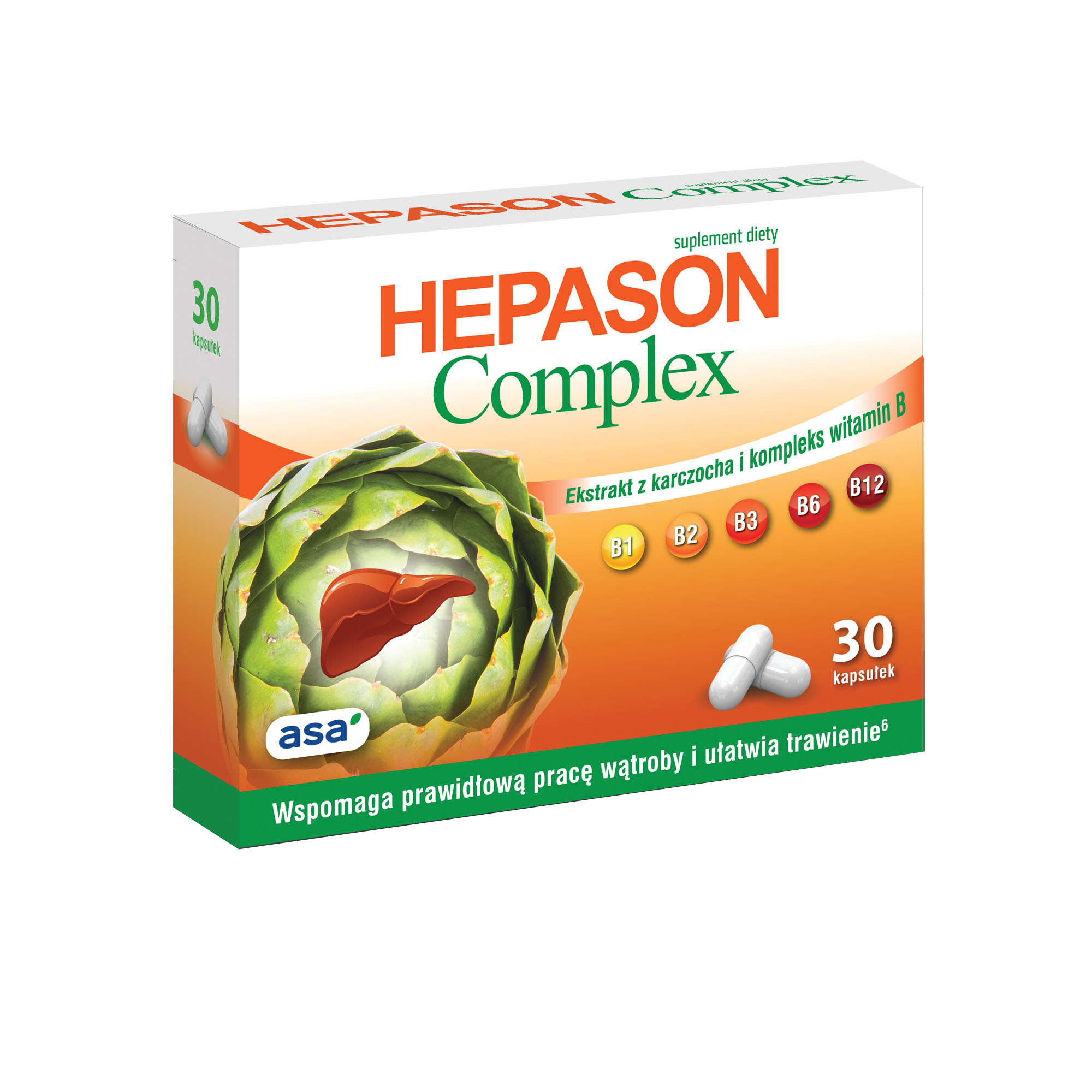 HEPASON COMPLEX, na wątrobę i trawienie, 30 kaps. zdjęcie
