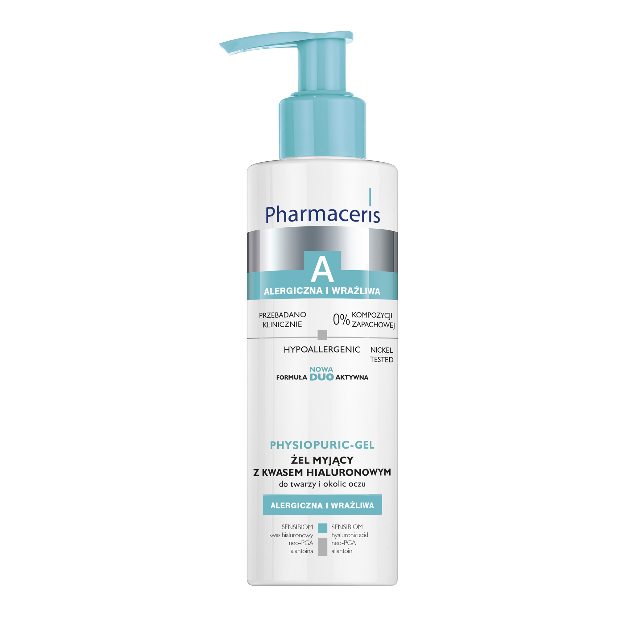 Pharmaceris A Physiopuric - gel, żel myjący z kwasem hialuronowym do twarzy i okolic oczu, 190 ml zdjęcie
