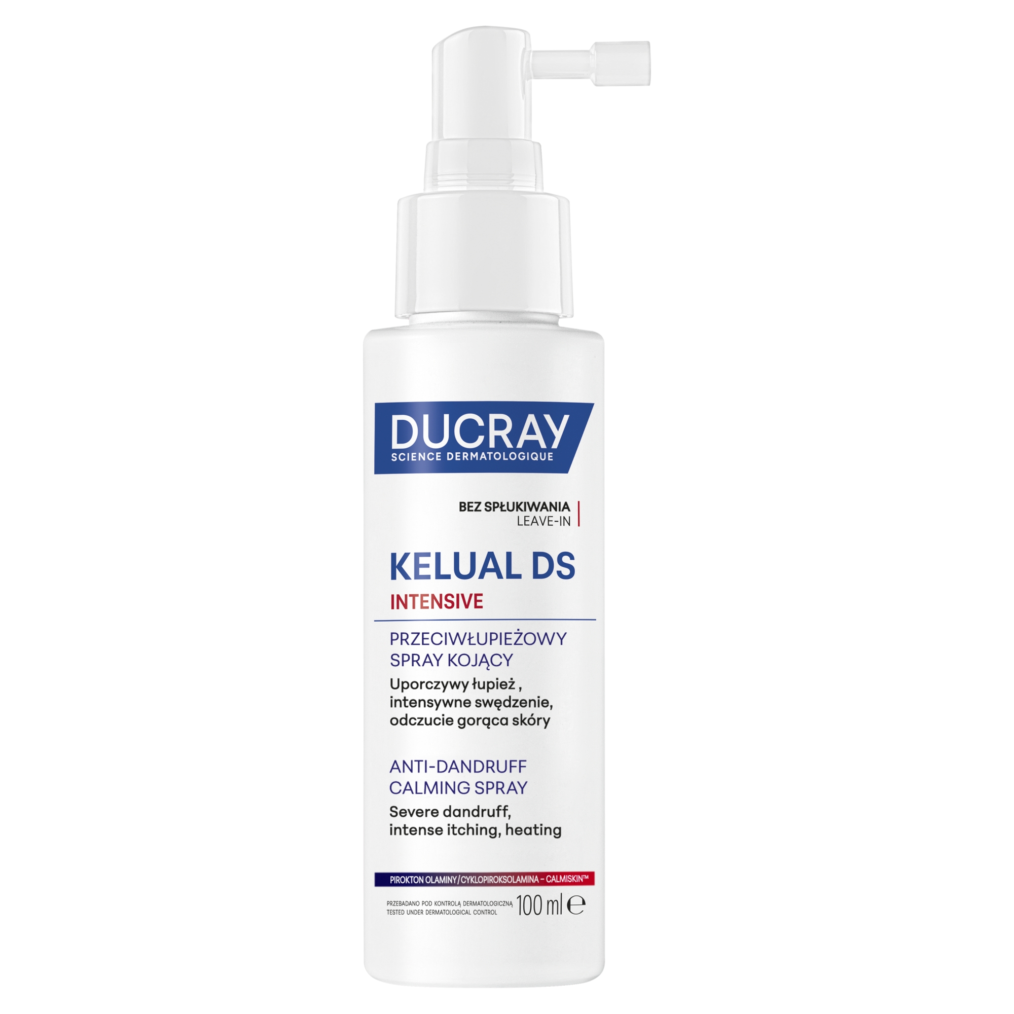 DUCRAY KELUAL DS INTENSIVE, kojący spray przeciwłupieżowy, 100 ml  zdjęcie