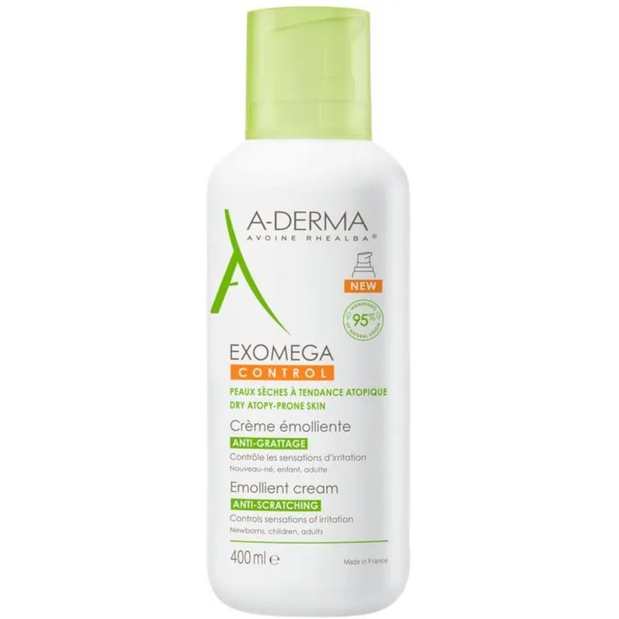 A-Derma Exomega Control, regenerujący krem emolient na noc, 400 ml zdjęcie