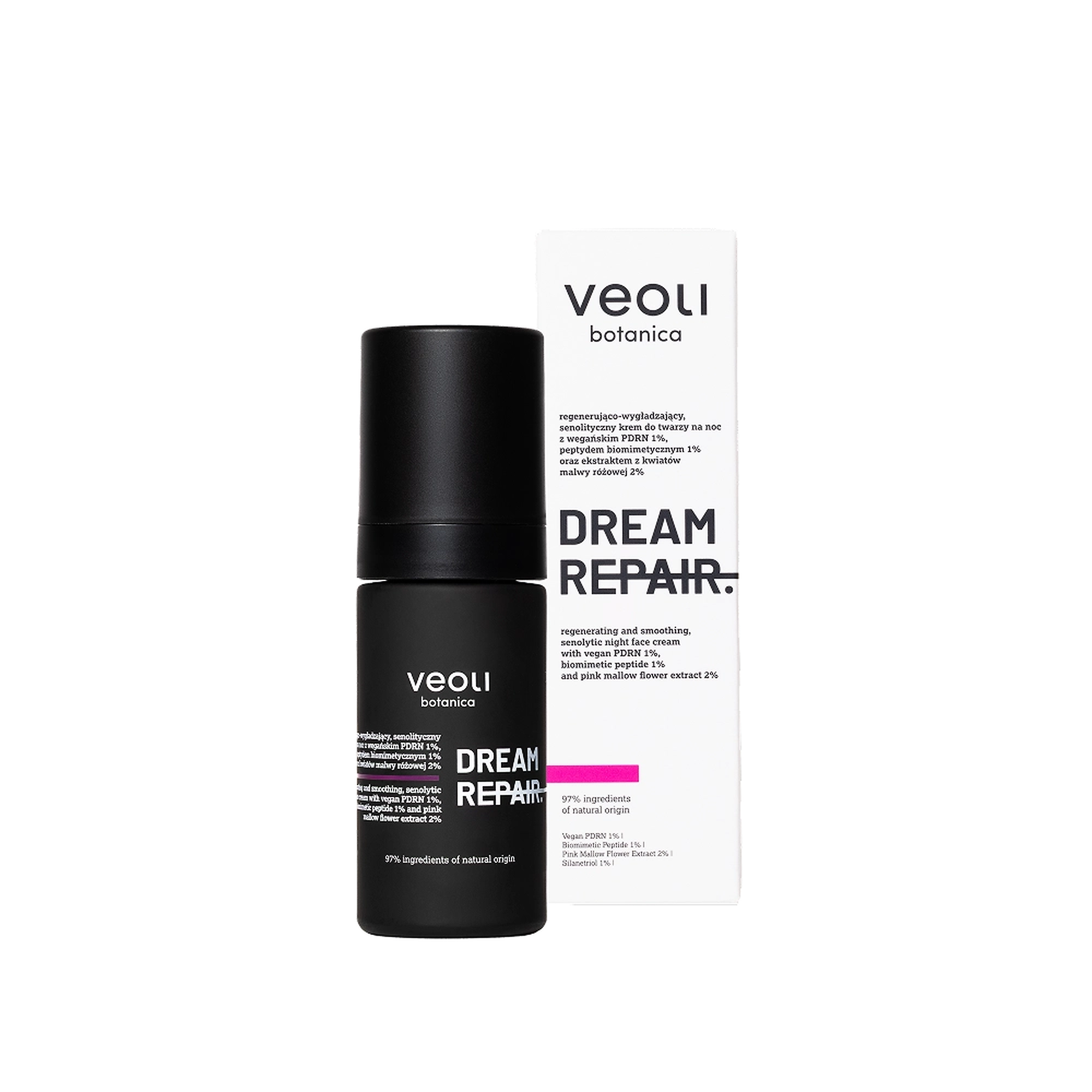 Veoli Botanica, regenerująco-wygładzający, senolityczny krem do twarzy na noc, 30 ml zdjęcie