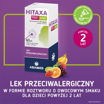 Hitaxa Fast Kids 0,5 mg/ml roztwór doustny 60 ml
