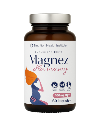 Nutrition Health Institute, Magnez dla mamy, 100 mg, kapsułki, 60 sztuk zdjęcie