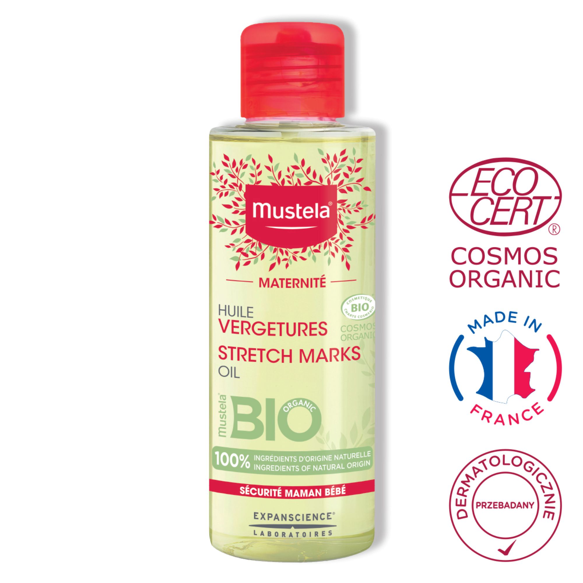 MUSTELA MATERNITE BIO, olejek przeciw rozstępom, 105 ml
