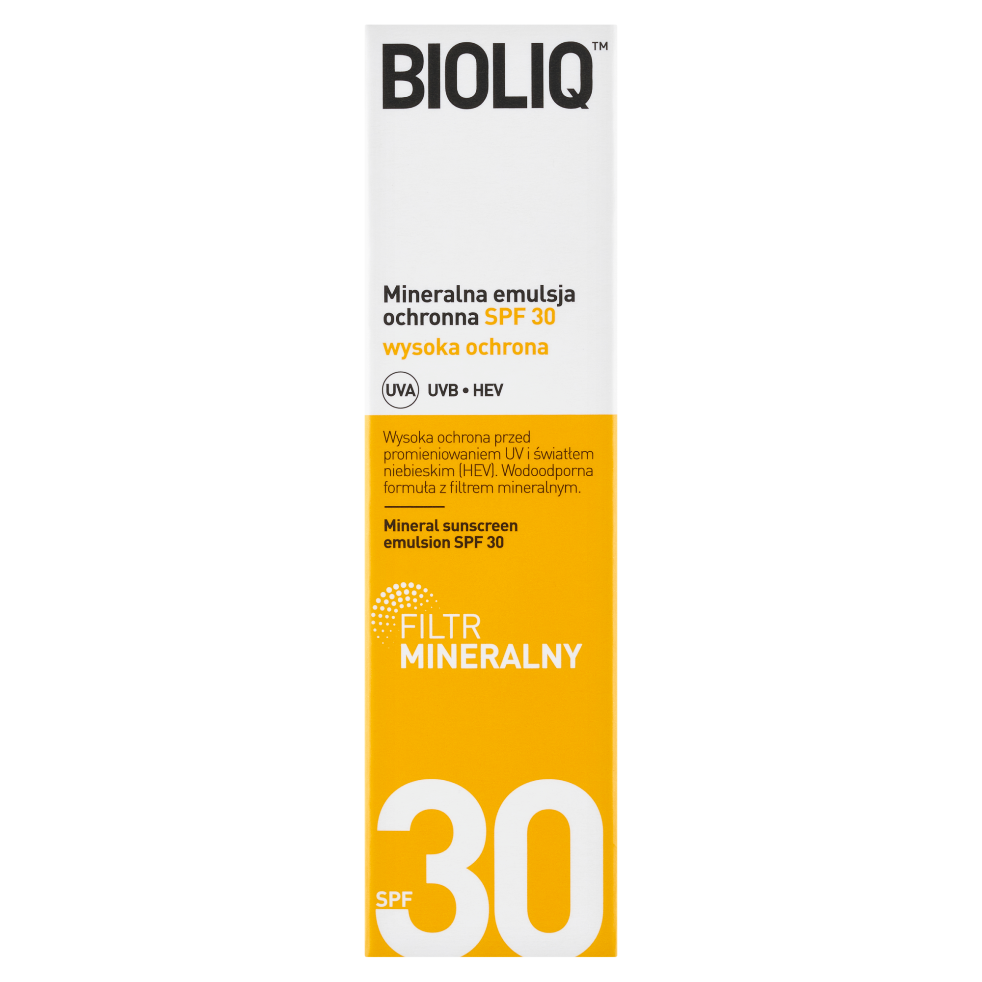 Bioliq SPF Mineralna Emulsja ochronna SPF 30, 30ml, cena, opinie, skład  zdjęcie