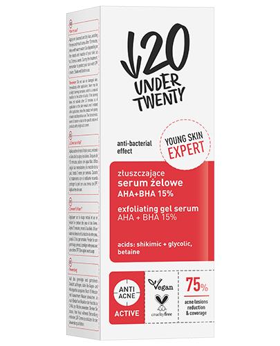 Lirene Under Twenty Złuszczające serum żelowe AHA+BHA 15%, 30 ml zdjęcie
