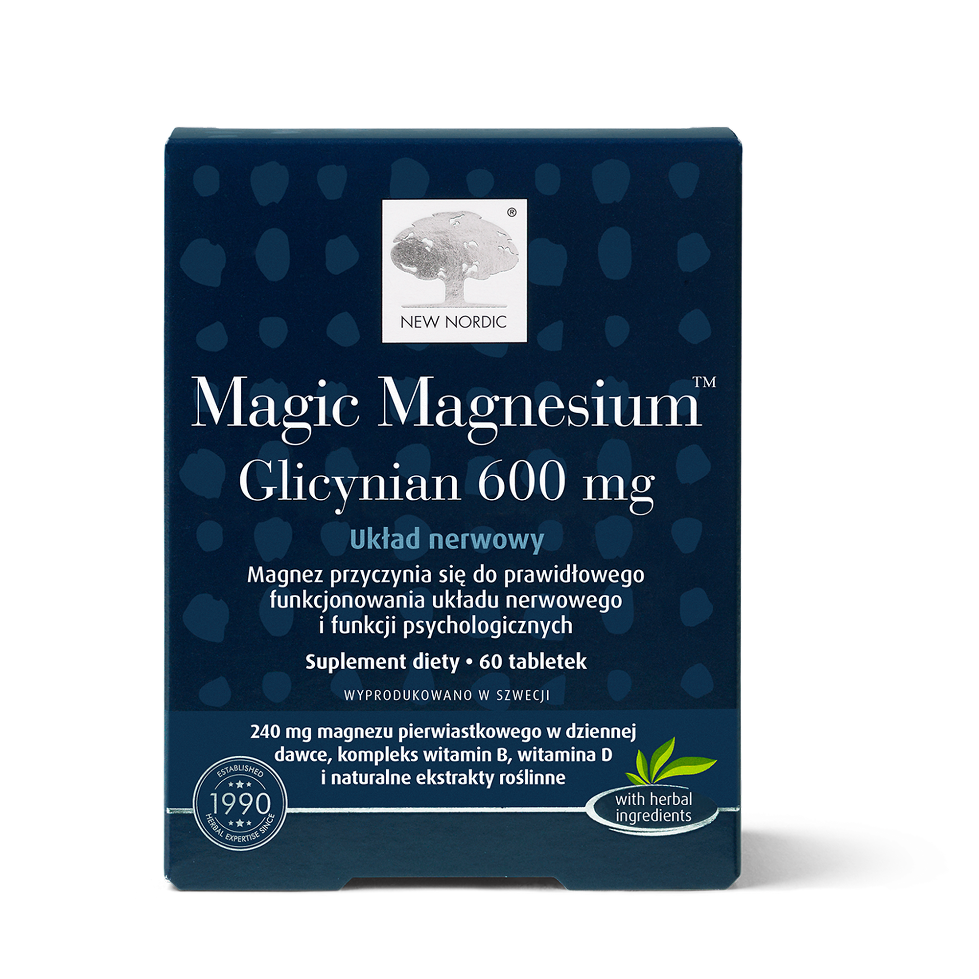 Magic Magnesium Glicynian 600 mg, 60 tabletek zdjęcie