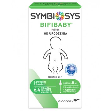 Symbiosys Bifibaby, Probiotyk od urodzenia, 8 ml