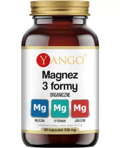 YANGO Magnez 3 formy organiczne, 90 kapsułek zdjęcie