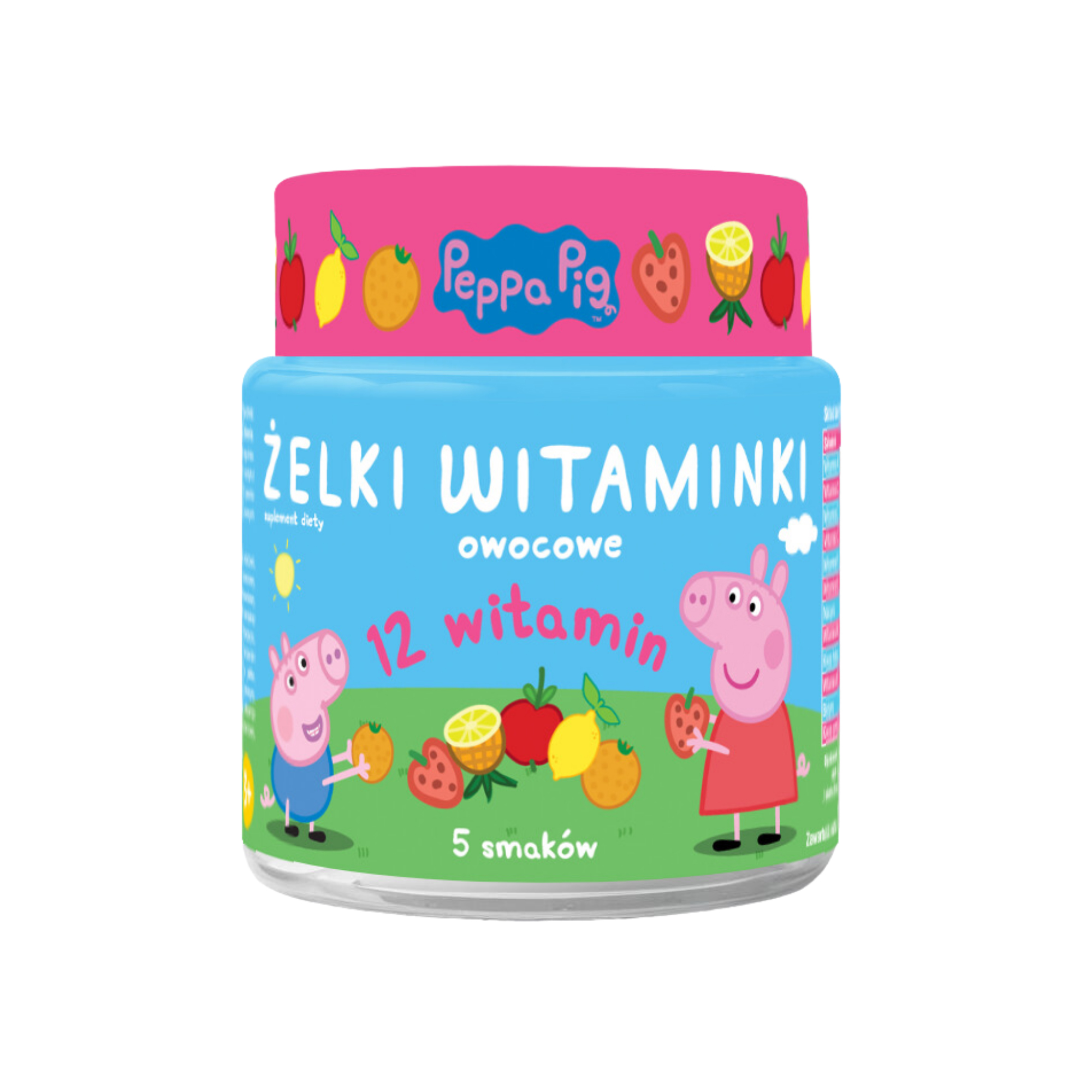 Żelki witaminki o smaku owocowym 12 witamin 180 g zdjęcie