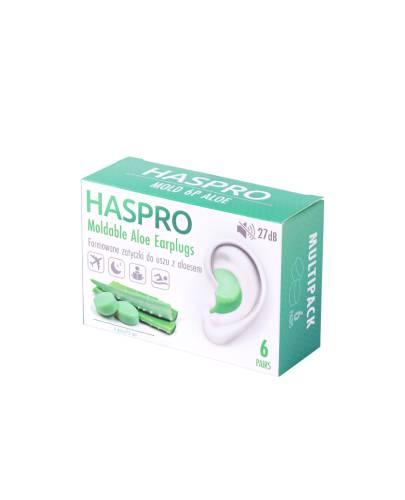 Haspro Mold 6P Aloe, formowane zatyczki do uszu z aloesem, 6 par zdjęcie