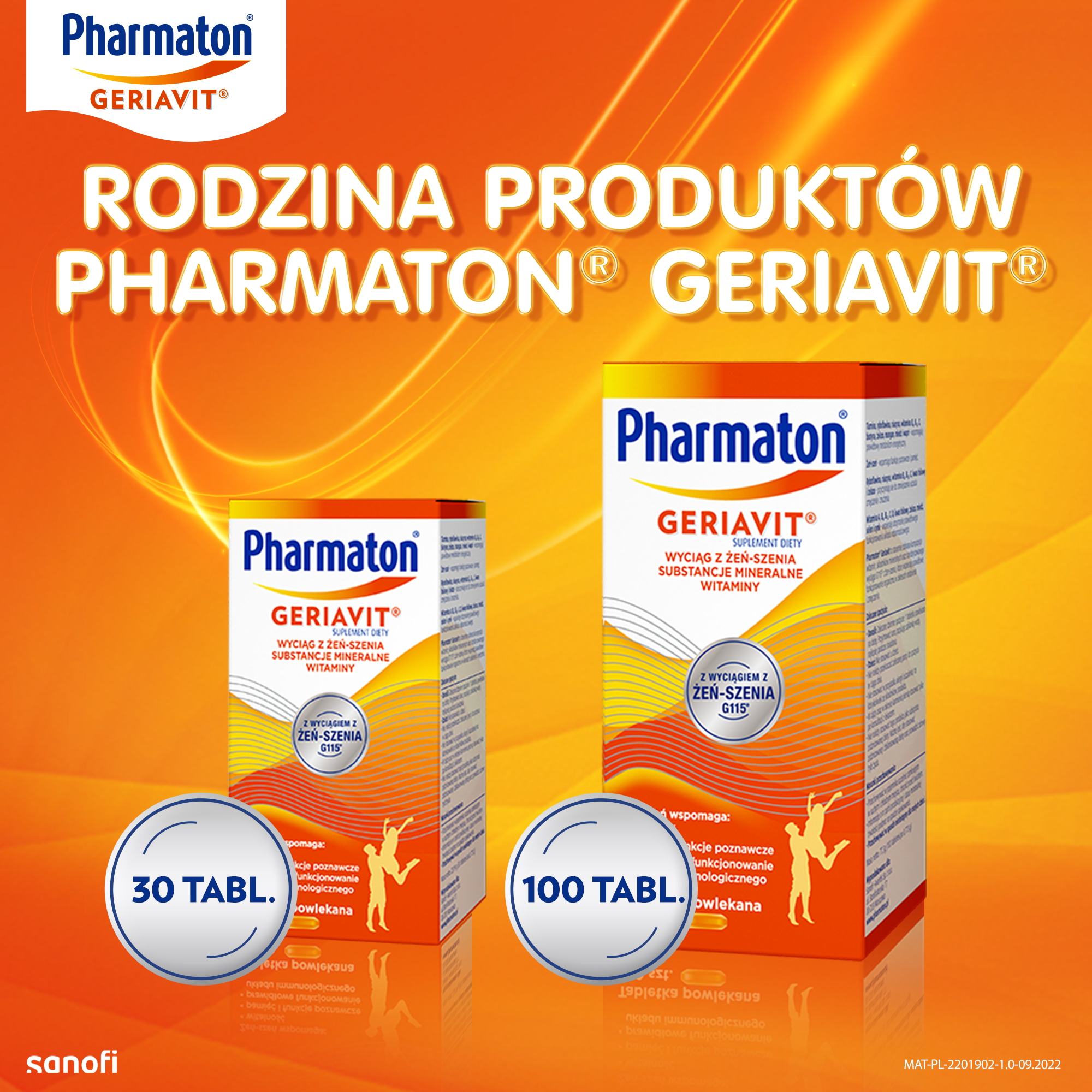 Pharmaton Geriavit, tabletki powlekane, 100 sztuk