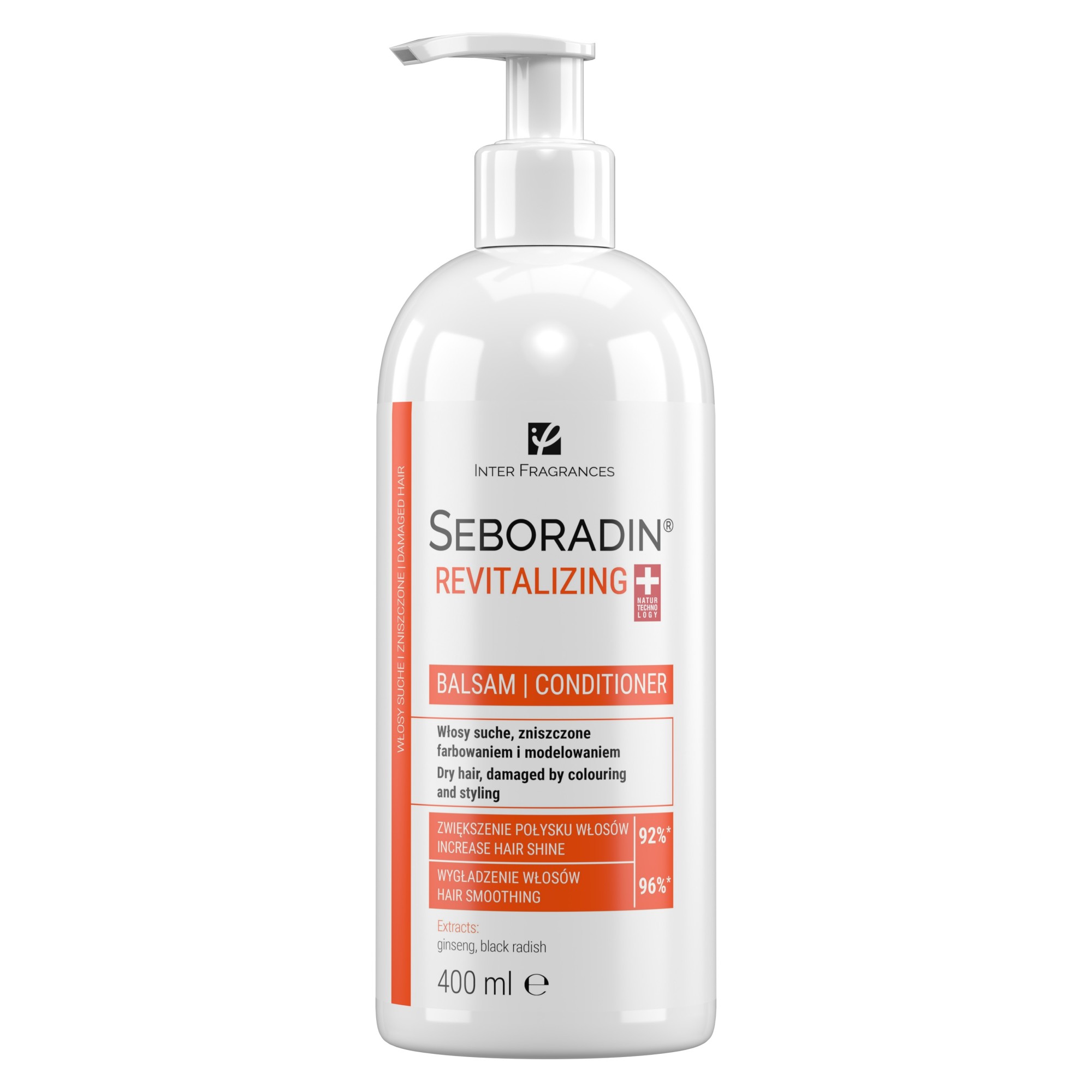 Seboradin Revitalizing balsam regenerujący do włosów suchych, zniszczonych farbowaniem i modelowaniem 400 ml zdjęcie