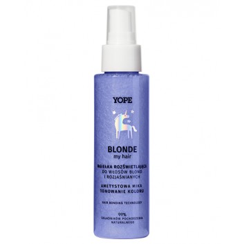 Yope Blonde mgiełka rozświetlająca do włosów blond i rozjaśnianych Ametystowa Mika 100 ml