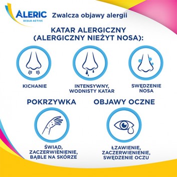 ALERIC DESLO ACTIVE Roztwór doustny 0.5 g/ml - 60 ml. Walka z alergią bez uczucia senności.