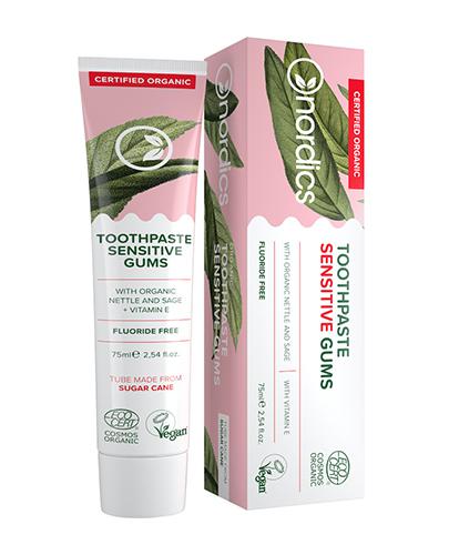 Nordics Ekologiczna Pasta do zębów Sensitive bez fluoru, 75 ml cena, opinie, właściwości zdjęcie