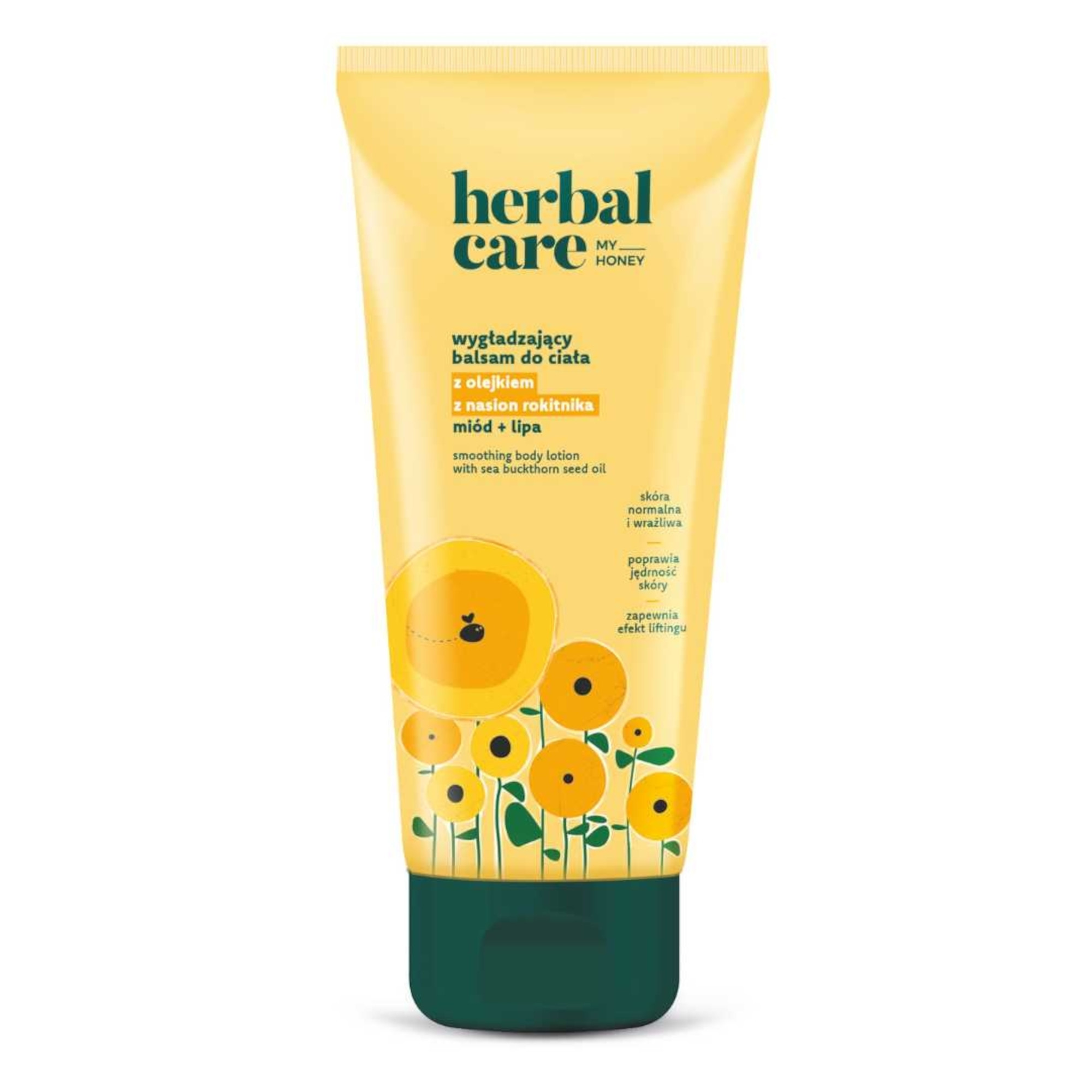 Herbal Care my honey Wygładzający balsam do ciała z olejkiem z nasion rokitnika: miód + lipa, 200 ml zdjęcie