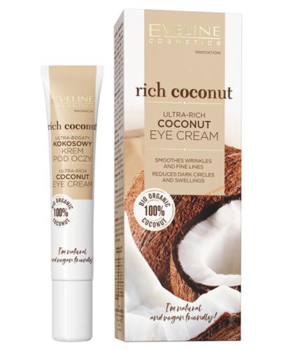 Eveline Rich Coconut Ultra-bogaty kokosowy krem pod oczy - 20 ml - cena, opinie, stosowanie zdjęcie