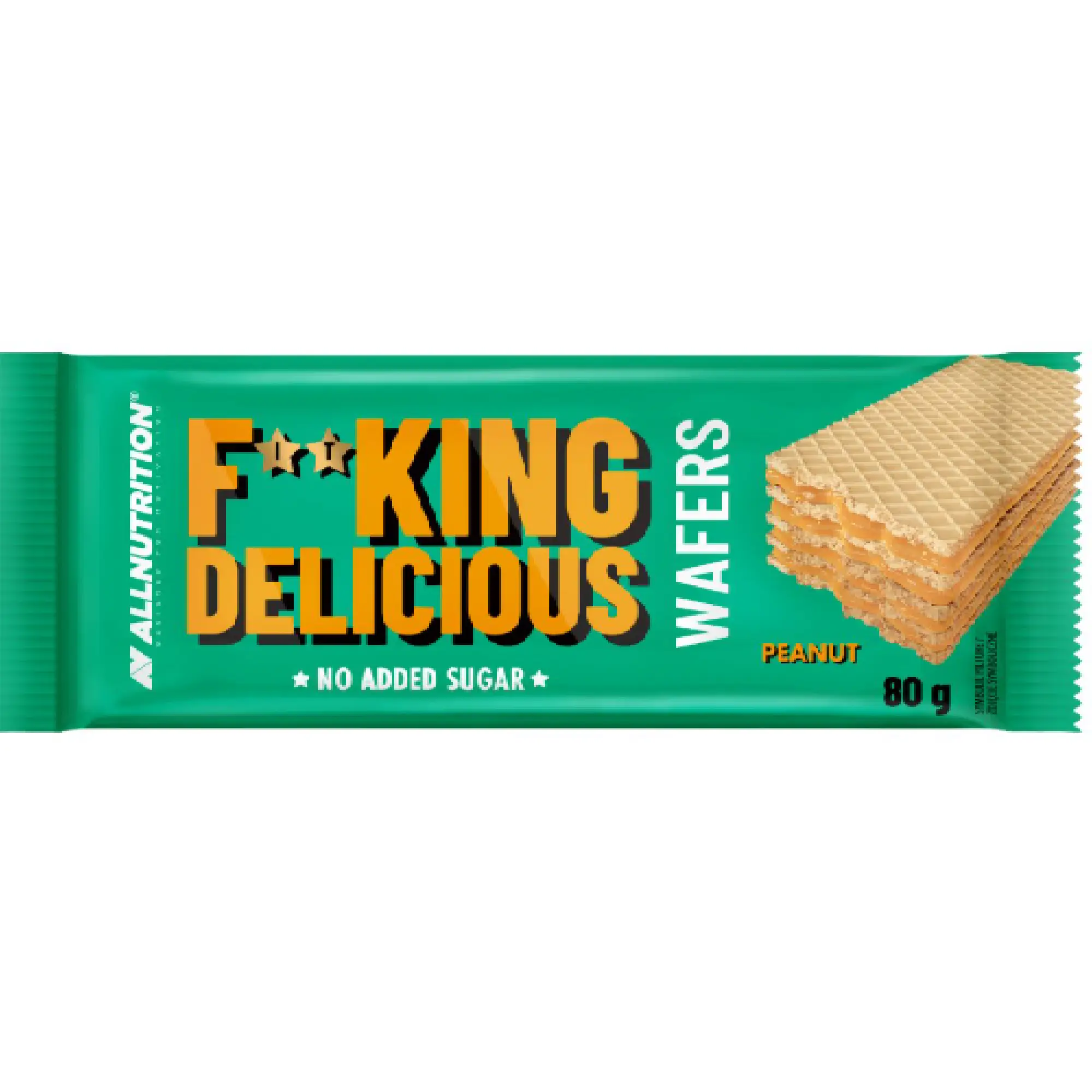 Allnutrition Fitking Delicious Wafers Peanut, 80 g