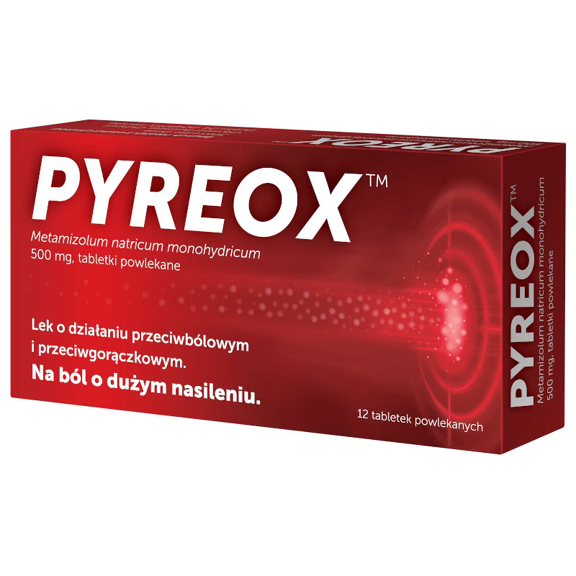 Pyreox, 500 mg, 12 tabletek powlekanych zdjęcie