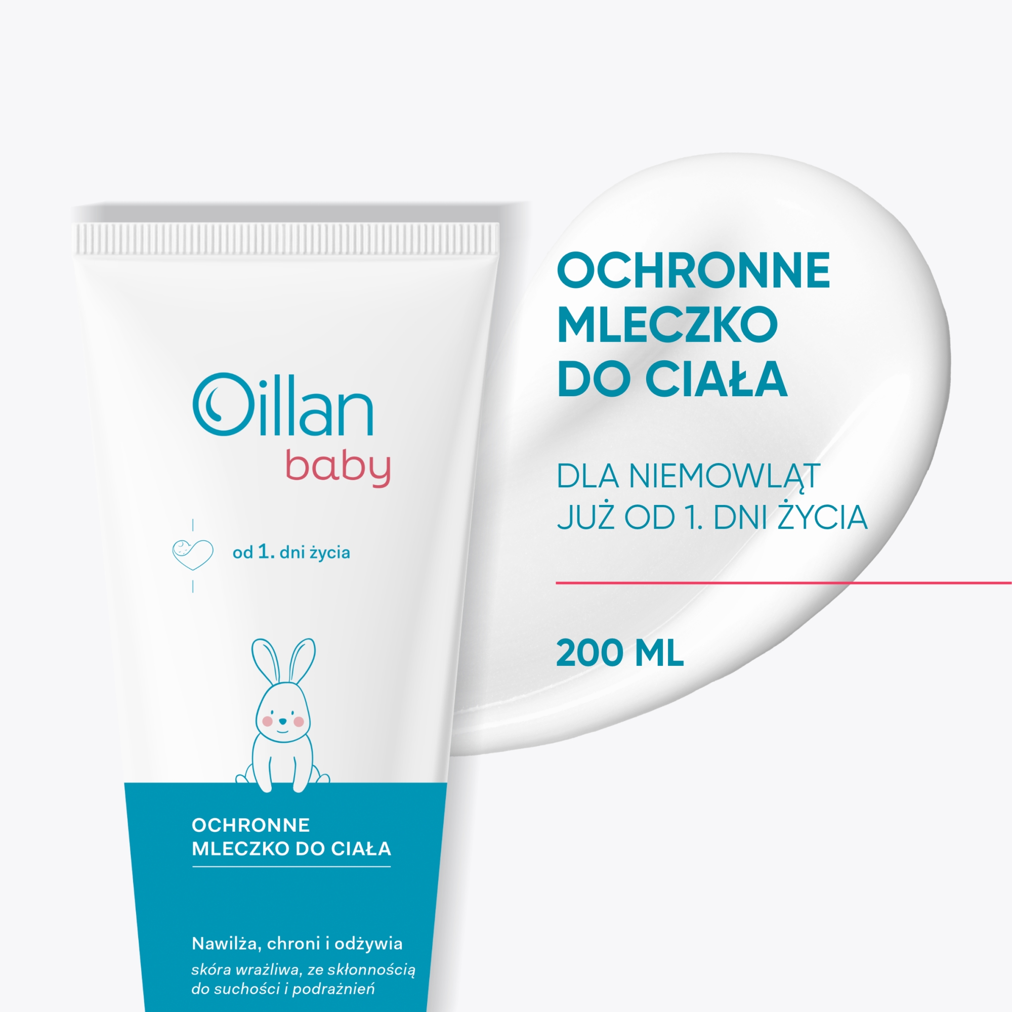 Oillan Baby, Ochronne Mleczko do ciała, 200 ml