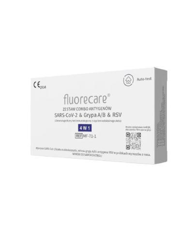 Test Fluorecare zestaw combo antygenów SARS-CoV-2 grypa A/B RSV 4w1 1 sztuka zdjęcie