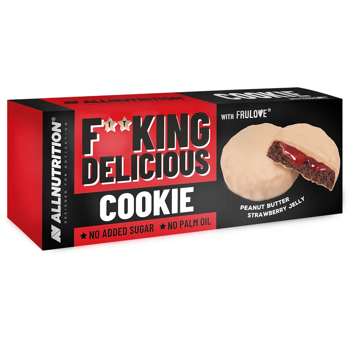 Allnutrition Fitking Delicious Cookie Peanut Butter Strawberry Jelly, 128 g