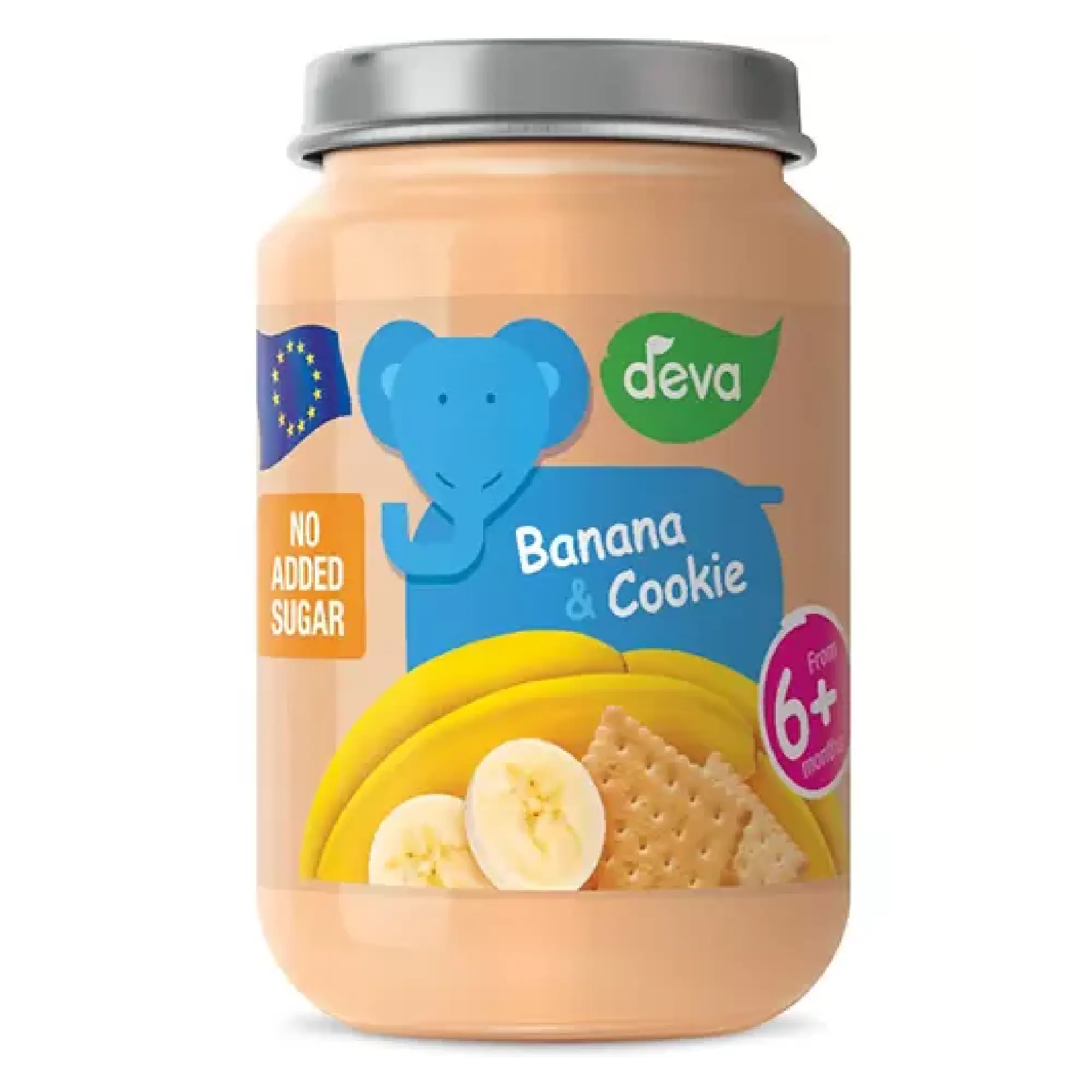 Deva, deserek banan z ciasteczkami, od 6 miesiąca, 200 g zdjęcie