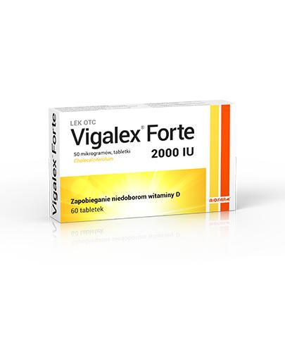Vigalex Forte, 2000 IU, tabletki, 60 sztuk zdjęcie