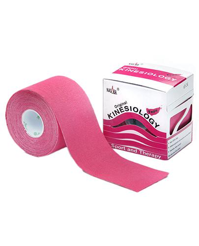 Nasara Kinesiology Tape, 5 cm x 5 m, różowy, 1 szt., cena, opinie, wskazania zdjęcie