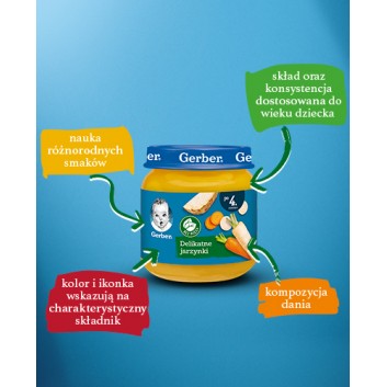 Nestlé Gerber Delikatne jarzynki po 4 miesiącu 125 g