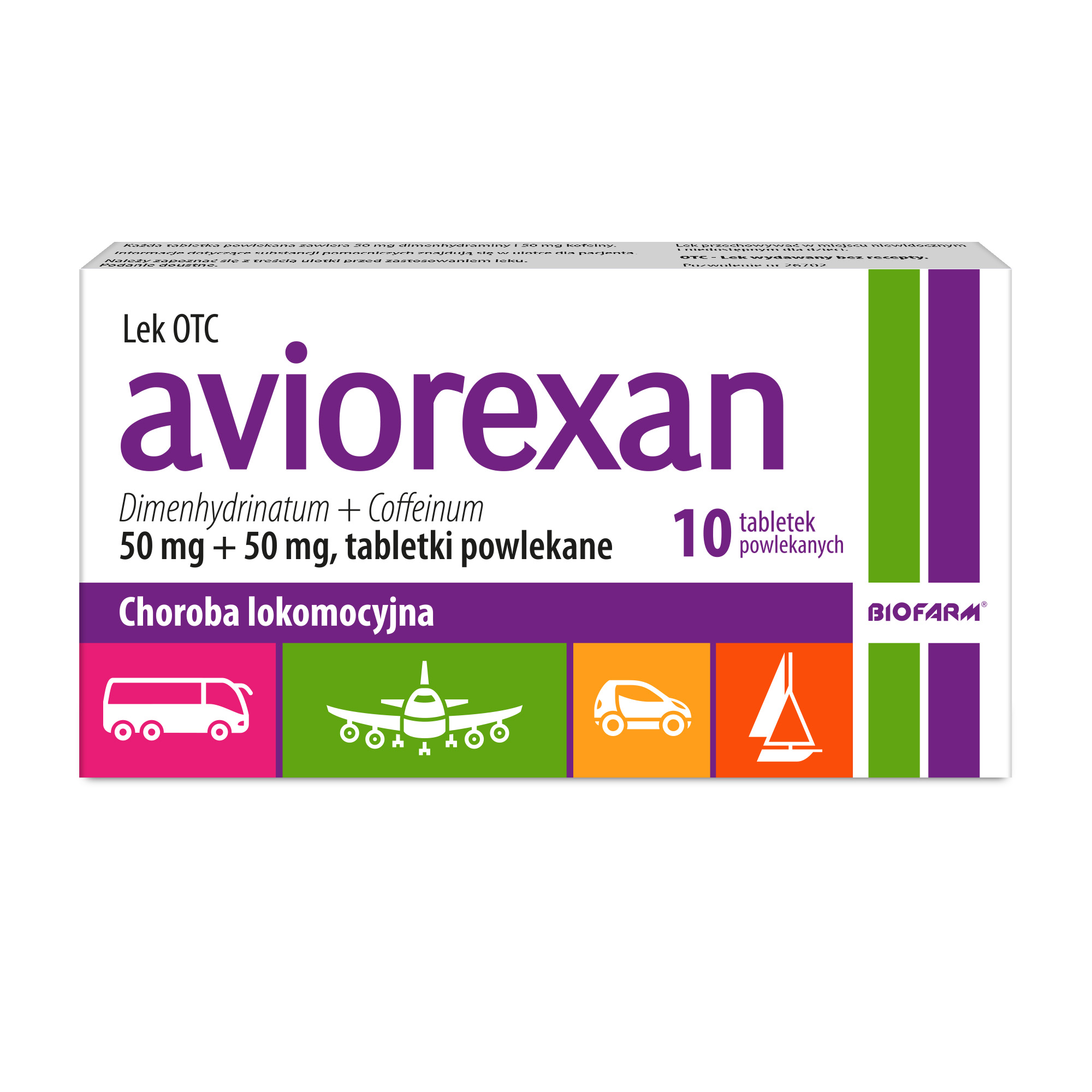 Aviorexan 50 mg + 50 mg 10 tabletek powlekanych zdjęcie