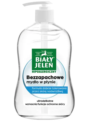 Biały Jeleń Hipoalergiczny, Mydło w płynie ultradelikatne, bezzapachowe, 300 ml zdjęcie