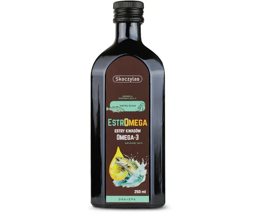 Skoczylas Estromega rybie kwasy omega 3 DHA+EPA, 250 ml zdjęcie