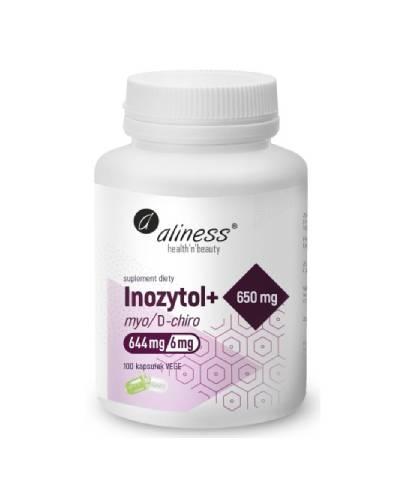 Aliness, Inozytol myo/D-chiro, 650 mg+B6, 100 kapsułek zdjęcie