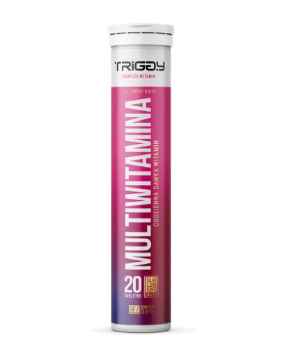 Triggy Multiwitamina smak truskawkowy, 20 tabletek musujących zdjęcie