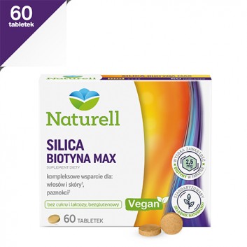 Naturell Silica Biotyna Max 60 tabletek