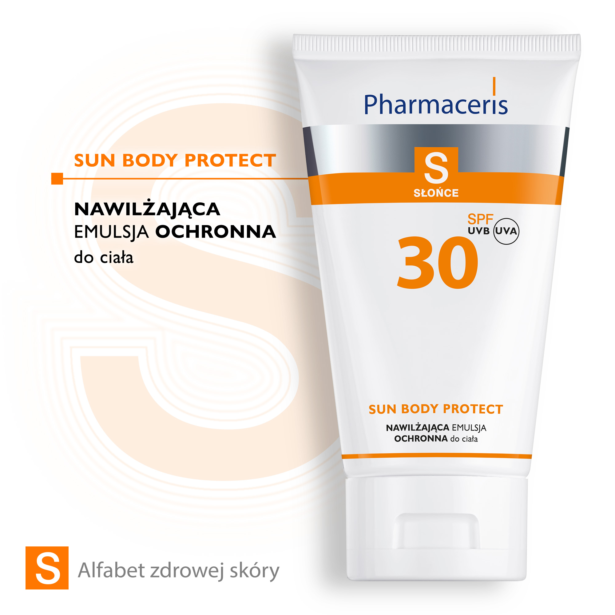 PHARMACERIS S SUN BODY PROTECT Nawilżająca emulsja ochronna do opalania ciała SPF30 150 ml