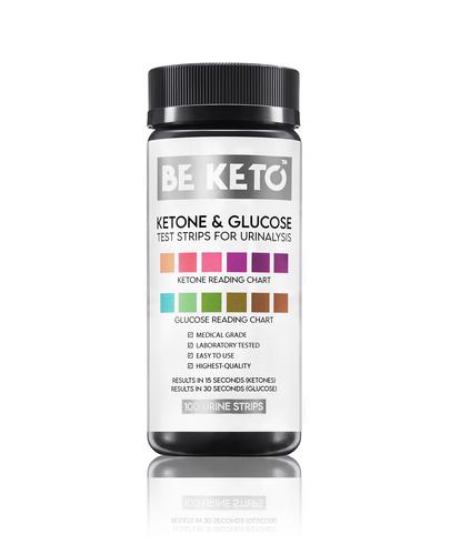 BeKeto Ketone & Glucose Test Strips, 100 szt., cena, wskazania, składniki zdjęcie